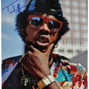 Trinidad James Fotografía con autógrafo  - 20 x 25 - PSA/DNA